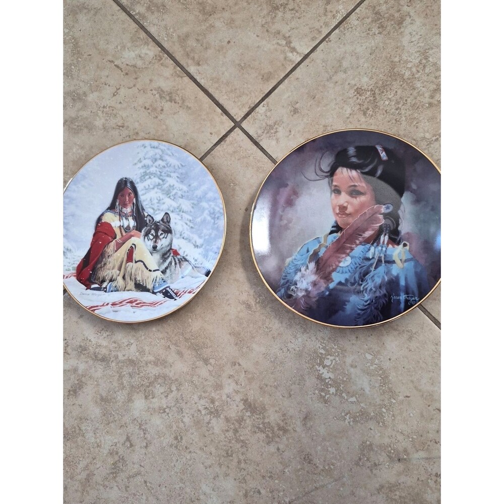 Hamilton Collection Plates- Snow Princess #2140f & Sun Dance #0186c